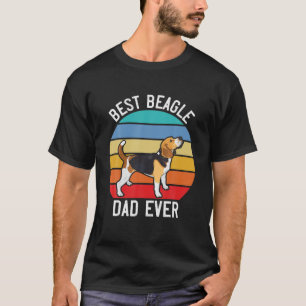 Mens Beagle For Men Best Beagle Dad Ever Funny Dog T-Shirt