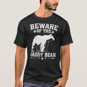 Mens Bear   Beware Of The Papa Bear Father's Day T-Shirt