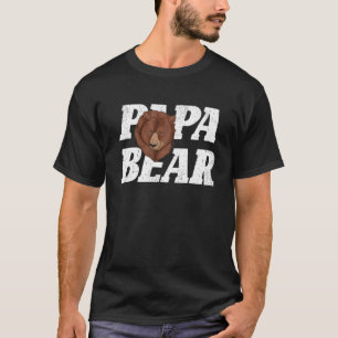 Mens Bear Family Animal Daddy Dad Papa Bear T-Shirt
