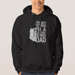 Mens Beard Im Not Retired Im A Professional Bonus Hoodie