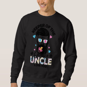 Mens Beard Men Pink Or Blue Uncle Loves You Gender Sweatshirt