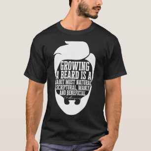 Mens Beard Quote Graphic  Charles Haddon Spurgeon  T-Shirt
