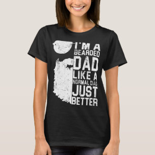 Mens Bearded Dad Beard Humour Father's Day 1 T-Shirt