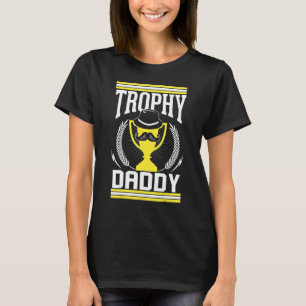 Mens  Bearded Daddy Award Best Father Trophy T-Shirt