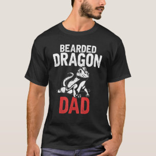 Mens Bearded Dragon Dad Reptile Animal Lizard Bear T-Shirt