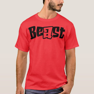 Mens BEAST Gym Fitness Workout Bodybuilding Motiva T-Shirt