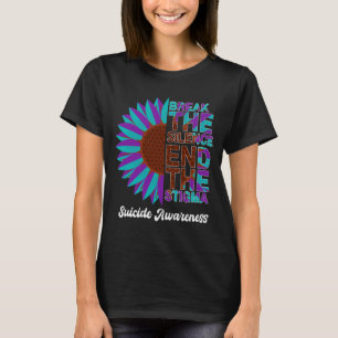 Mens beautiful prevention awareness sunflower wear T-Shirt