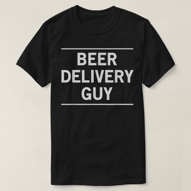 Mens Beer delivery guy  T-Shirt (Design Front)