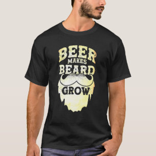 Mens Beer Makes Beard Grow T-Shirt