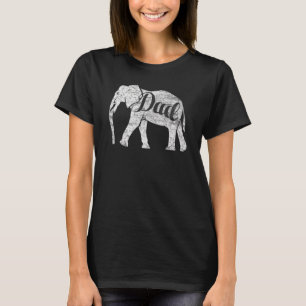 Mens Being A Dad Elephant Awesome Dad Of Daughter T-Shirt