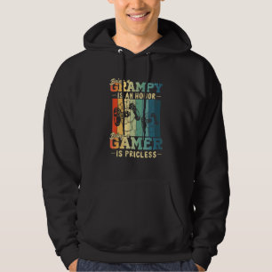 Mens Being Grampy Is Priceless Gamer Grampy Father Hoodie