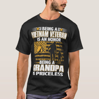 Mens Being Vietnam Veteran Is An Honour Grandpa Is T-Shirt