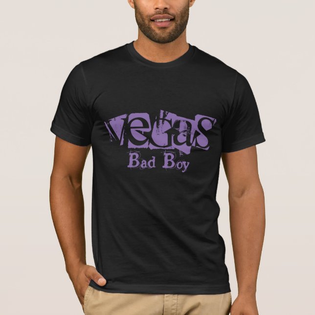 Mens Bella Canvas T-Shirt-Vegas Bad Boy T-Shirt (Front)
