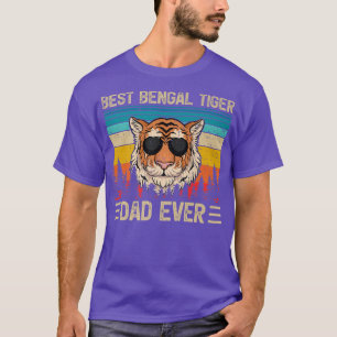 Mens Bengal Tiger Vintage Best Bengal Tiger Dad Ev T-Shirt