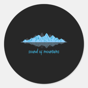 Mens Bergsteiger Winter Sports Snowboarding Mounta Classic Round Sticker