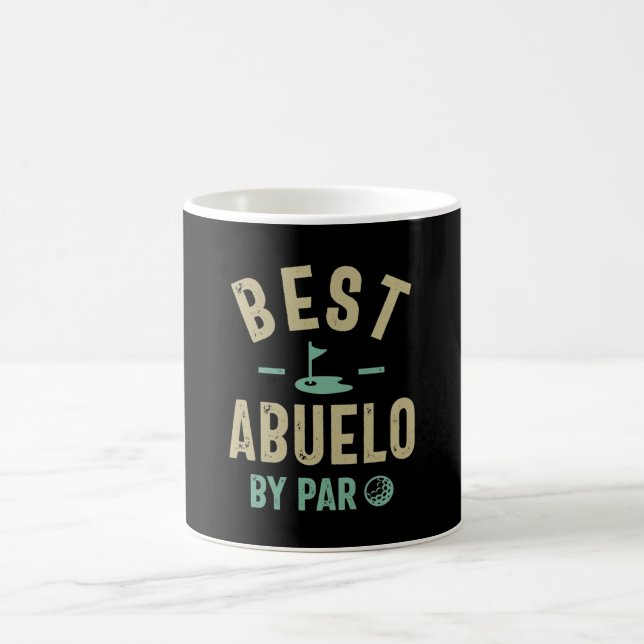 Mens Best Abuelo By Par Grandfather Coffee Mug (Center)