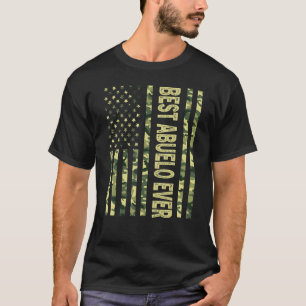 Mens Best Abuelo Ever Us American Flag  Grandpa Fa T-Shirt