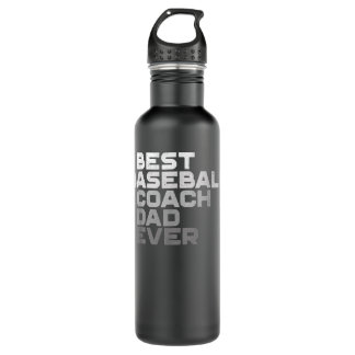 Mens Best Baseball Coach Dad Ever Coach 710 Ml Water Bottle