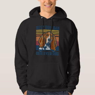 Mens Best Basset Hound Dad Ever Dog Dad Father's Hoodie