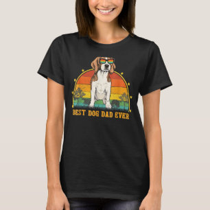 Mens Best Beagle Dad Ever Vintage Fist Bump  Dog   T-Shirt
