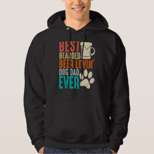 Mens Best Bearded Beer Lovin Dog Dad Ever Dad Bod Hoodie