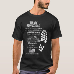 Mens Best Bonus Dad Fun Fathers Day Apparel Funny T-Shirt