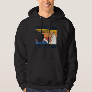 Mens Best Borzoi Dad Ever Dog Father's Day Hoodie