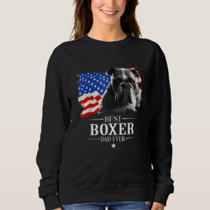 Mens Best Boxer Dad Ever American Flag Father s Da Sweatshirt
