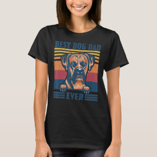 Mens Best Boxer Dad Ever Dog Dad Father's Day 2 T-Shirt