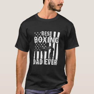 Mens Best Boxing Dad Ever Vintage Funny Dad Father T-Shirt