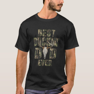 Mens Best Buckin' Dad Ever Camo Deer Hunting Bucki T-Shirt