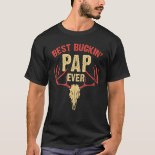Mens Best Buckin Pap Ever Deer Hunters T-Shirt
