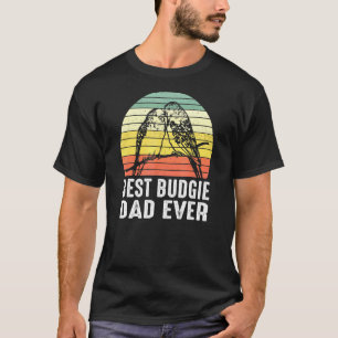 Mens Best Budgie Dad Bird Budgerigar Parakeet Parr T-Shirt