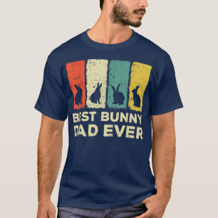 Mens best bunny dad ever rabbit dad rabbit bunny T-Shirt