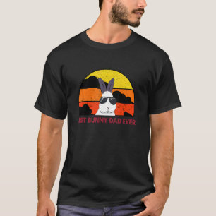 Mens Best Bunny Dad Ever Rabbit Jumper Rabbit Dad T-Shirt
