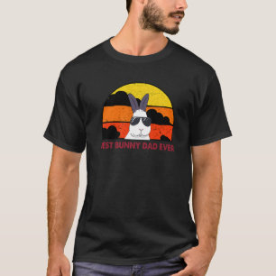 Mens Best Bunny Dad Ever Rabbit Jumper Rabbit Dad T-Shirt