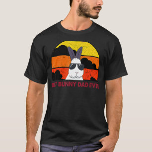 Mens Best Bunny Dad Ever Rabbit Jumper Rabbit Dad T-Shirt