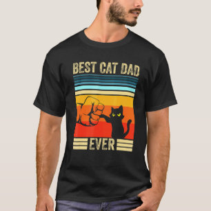 Mens Best Cat Dad Ever Cat Daddy Christmas Fathe T-Shirt