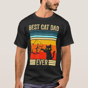 Mens Best Cat Dad Ever Cat Daddy Father Christ T-Shirt