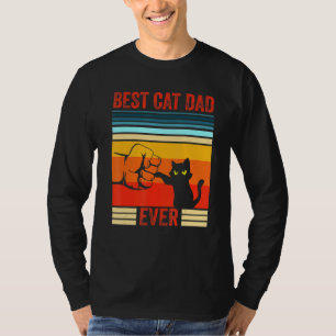 Mens Best Cat Dad Ever   Cat Daddy Father Christma T-Shirt