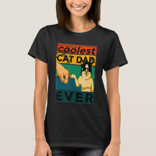 Mens Best Cat Dad Ever Cat Daddy Father Day T-Shirt