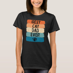 Men's Best Cat Dad Ever   Cat   T-Shirt