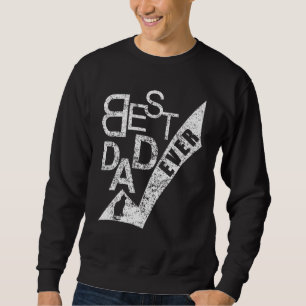 Mens Best Cat Dad Ever Father Day Retro Vintage Di Sweatshirt