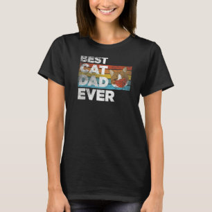 Mens Best Cat Dad Ever Katze Father's Day Dad T-Shirt