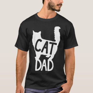 Mens Best Cat Dad Fathers Day Men Kitty Daddy Papa T-Shirt