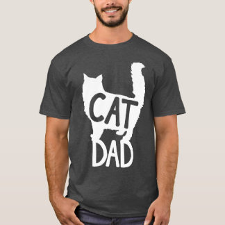 Mens Best Cat Dad Fathers Day Men Kitty Daddy Papa T-Shirt