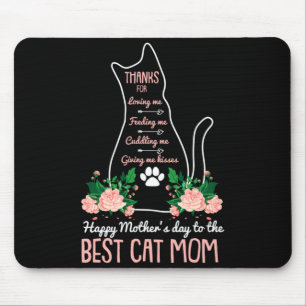 Mens Best Cat Mum Mothers Day Cute Kitten Lover Mouse Pad