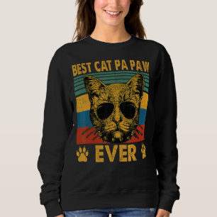 Mens Best Cat Pa Paw Ever Cat Dad Father Day Sweatshirt