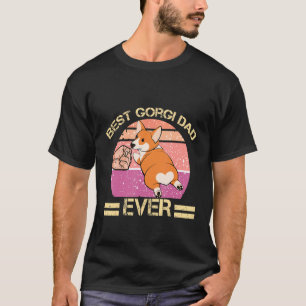 Mens Best Corgi Dad Ever Daddy Corgi Dad Corgi T-Shirt