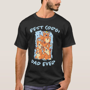 Mens Best Corgi Dad Ever Dog Corgi Saying Welsh Co T-Shirt